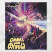 Gamma Ray Burst Pulsars Kilonova kosmische botsing Wijn Etiket (Enkel label)