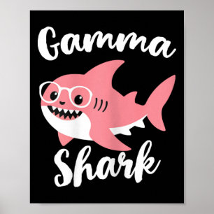 Gamma Shark Moederdag Grandma Funny Poster