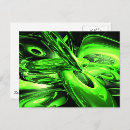 Gamma-straling Abstract Briefkaart (Voorkant / Achterkant)