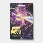 Gamma Stralingsuitbarsting Pulsars Kilonova Kosmis Badge (Achterkant)