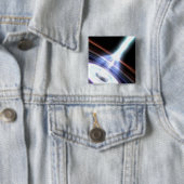 Gammastraling in Galactic Nuclei 2 Vierkante Button 5,1 Cm (In situ)