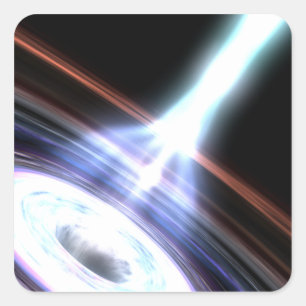 Gammastraling in Galactic Nuclei 2 Vierkante Sticker