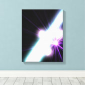 Gammastraling in Galactic Nuclei 3 Canvas Afdruk (Insitu (Houten vloer))