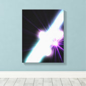 Gammastraling in Galactic Nuclei 3 Canvas Afdruk (Insitu (Houten vloer))