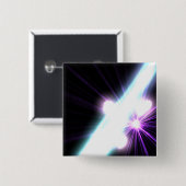 Gammastraling in Galactic Nuclei 3 Vierkante Button 5,1 Cm (Voorkant /achterkant)