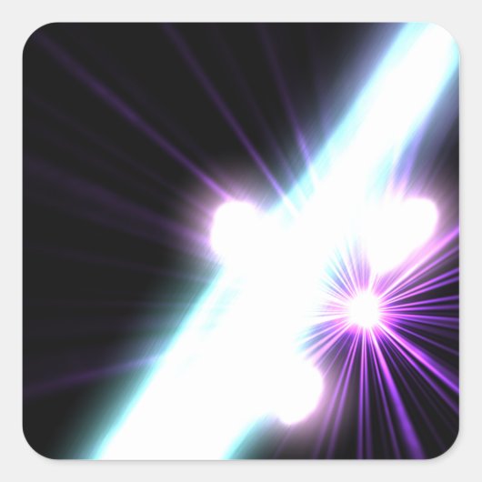 Gammastraling in Galactic Nuclei 3 Vierkante Sticker (Voorkant)