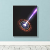 Gammastraling in Galactic Nuclei Canvas Afdruk (Insitu (Houten vloer))