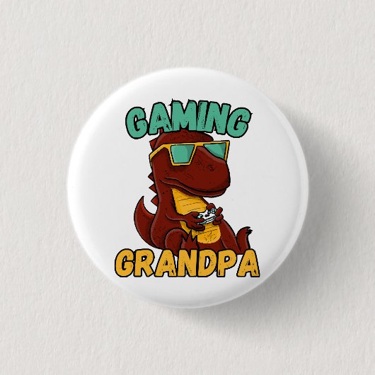 Gammende Opa Ronde Button 3,2 Cm (Voorkant)