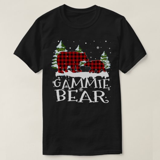 Gammie-Beer familie komt overeen met kerstpyjama r T-shirt (Design voorkant)