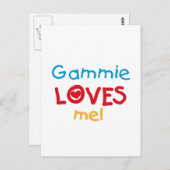 Gammie Loves Me T-shirts en geschenken Briefkaart (Voorkant / Achterkant)