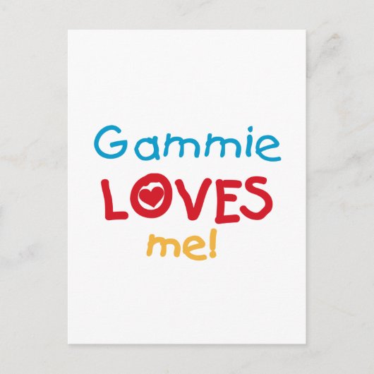 Gammie Loves Me T-shirts en geschenken Briefkaart (Voorkant)
