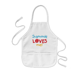 Gammie Loves Me T-shirts en geschenken Kinder Schort