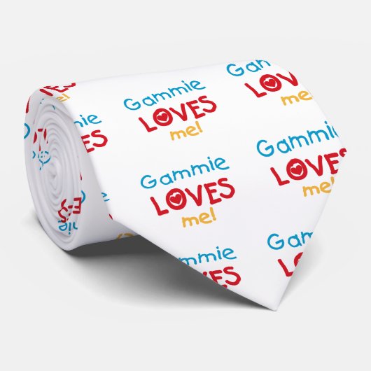 Gammie Loves Me T-shirts en geschenken Stropdas (Opgerold)