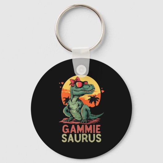 Gammiesaurus Dino Dinosaur Gammie-saurus T-rex Fun Sleutelhanger (Voorkant)