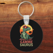 Gammiesaurus Dino Dinosaur Gammie-saurus T-rex Fun Sleutelhanger (Voorkant)