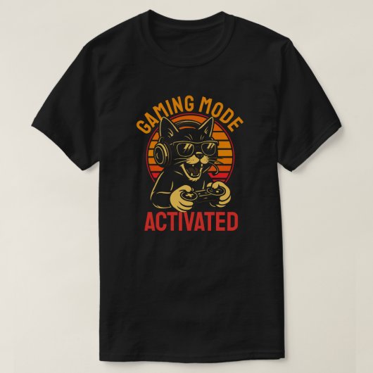 Gammmodus geactiveerd t-shirt (Design voorkant)