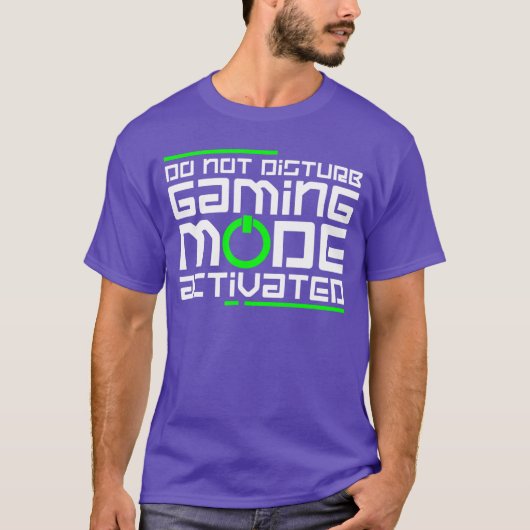 Gammode geactiveerd Gamer Videospel vriend T-shirt (Voorkant)