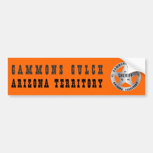 Gammons Gulch Filmset Bumpersticker (Voorkant)