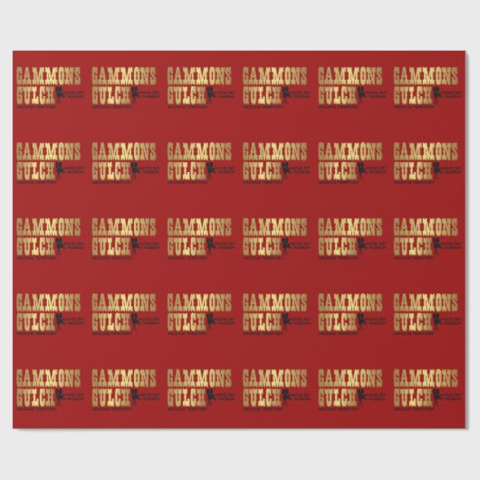 Gammons Gulch Gift Wrapping Paper Cadeaupapier (Vlak)