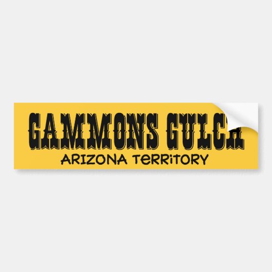 Gammons Gulch Movie Set Bumper Sticker (Voorkant)