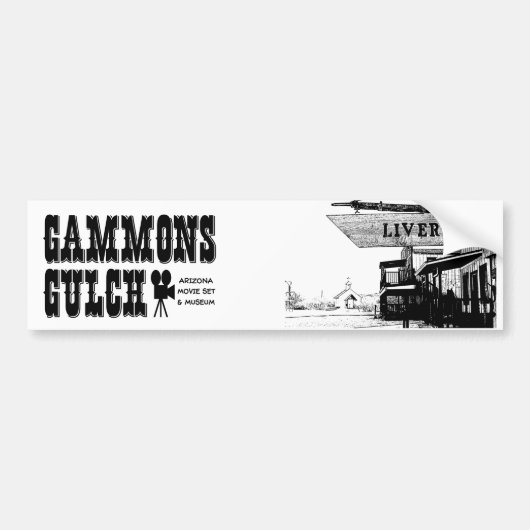 Gammons Gulch Movie Set Bumpersticker (Voorkant)