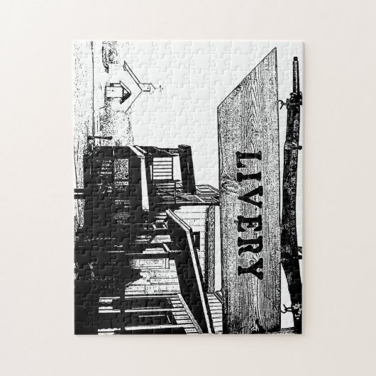 Gammons Gulch Movie Set Livery Puzzle Legpuzzel (Verticaal)