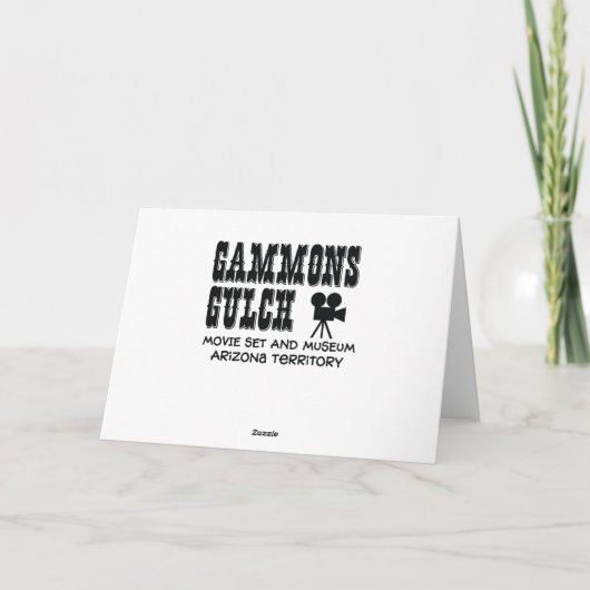 Gammons Gulch Old Rusty  Automobile Kaart (Achterkant)