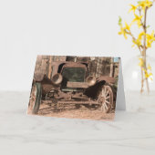 Gammons Gulch Old Rusty  Automobile Kaart (Gele Bloem)