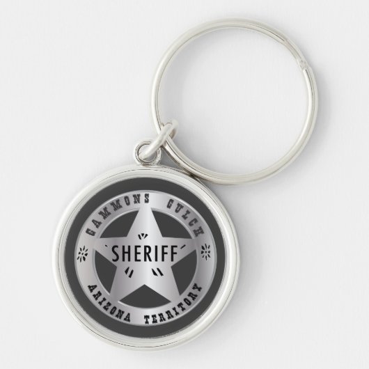 Gammons Gulch Sheriff Badge Sleutelhanger (Voorkant)