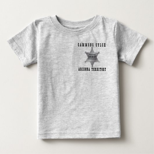 Gammons Gulch Sheriff Infants Tshirt (Voorkant)
