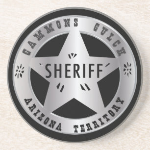 Gammons Gulch Sheriffs Badge Onderzetter