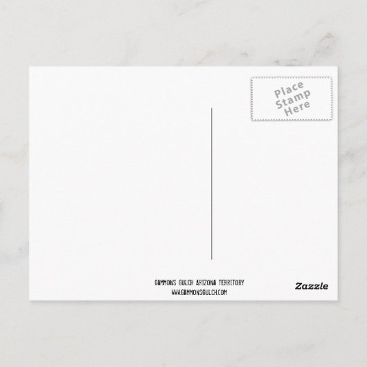 Gammons Gulch Souvenir Briefkaart (Achterkant)