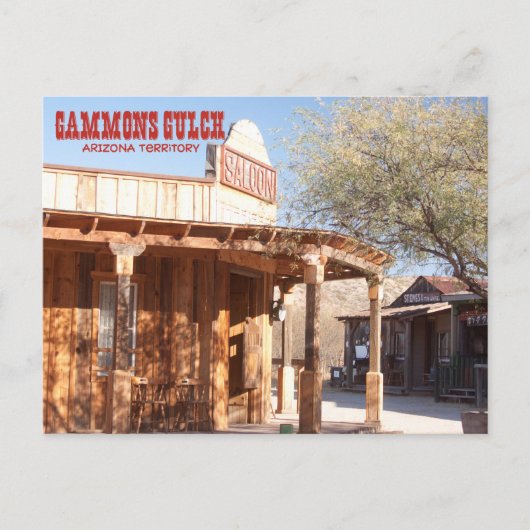 Gammons Gulch Souvenir Saloon Briefkaart (Voorkant)