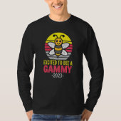 Gammy 2023  Bee  Grandma  Excited To Be A Gammy T-shirt (Voorkant)