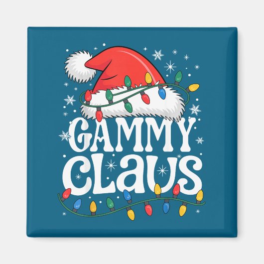 Gammy Claus Funny Xmas Christmas Grandma Holiday S Magneet (Voorkant)