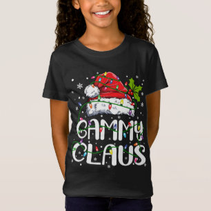 Gammy Claus Kerstmis Kerstman Hoed Matching Famili T-shirt