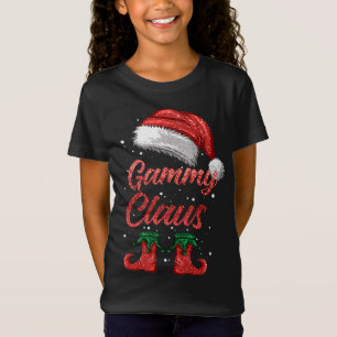 Gammy Claus Matching Familie Vrolijke Kerstman T-shirt