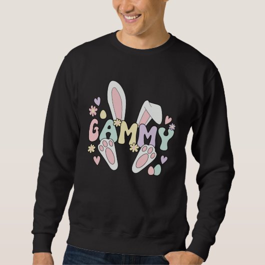 Gammy Grandmother Easter Bunny Gammy Grandma Easte Trui (Voorkant)