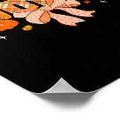 Gammy Pumpkin Fall Coquette Bow Thanksgiving Poster (Hoek)