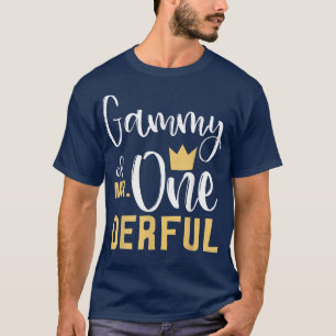 Gammy van de heer Onederful 1st Birthday First Der T-shirt