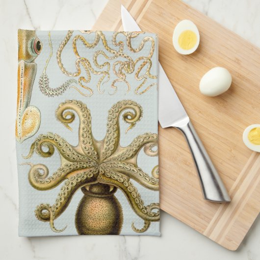 Gamochonia van Ernst Haeckel Theedoek (Quarter Fold)