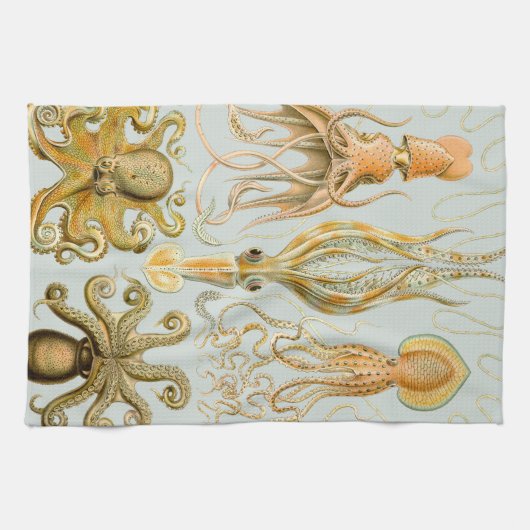 Gamochonia van Ernst Haeckel Theedoek (Horizontaal)