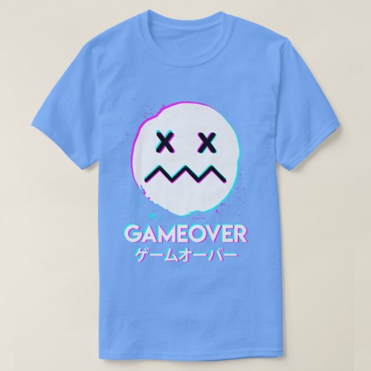 Gamoverzuur Smile Techno Music Japan Design T-shirt (Design voorkant)