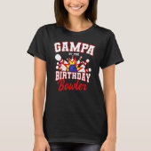 Gampa van de marathedagon Bowler Bday Bowling Part T-shirt (Voorkant)