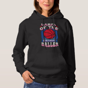 Gampa van het Birthday Baller Basketball Theme Bda Hoodie