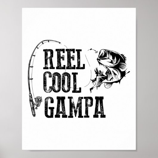 Gampa visrol Cool Gampa grappig cadeau Poster (Voorkant)