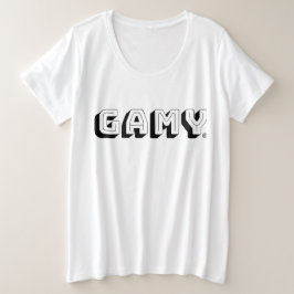 GAMY® Black Logo Damen Grote Maat T-shirt