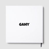 GAMY Black Logo Gästebuch Gastenboek (Achterkant)