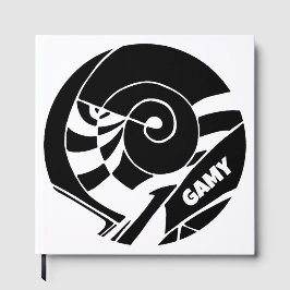 GAMY Black Logo Gästebuch Gastenboek