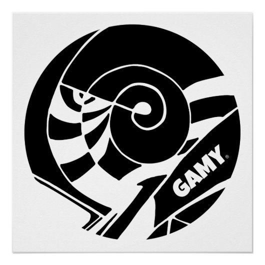 GAMY® Black Logo Perfect Poster (Voorkant)